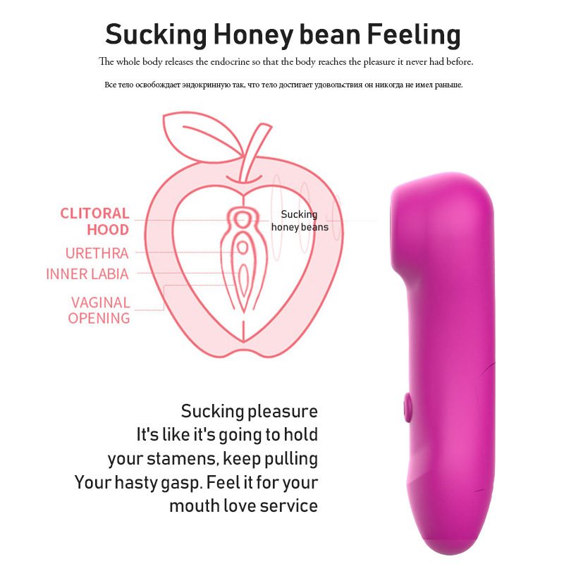 Suction Vibrating G-spot Vibrator Massage in Silicone & ABS