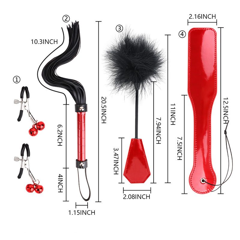 Nipple Strap-on Kit – Black or Red