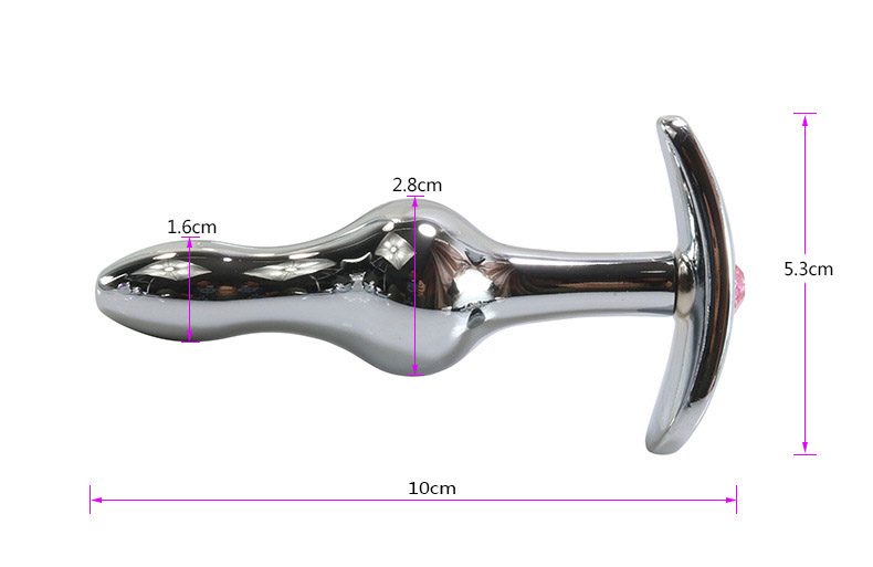 Metal Anal Plug in Alloy