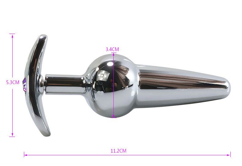 Metal Anal Plug in Alloy