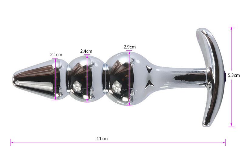 Metal Anal Plug in Alloy