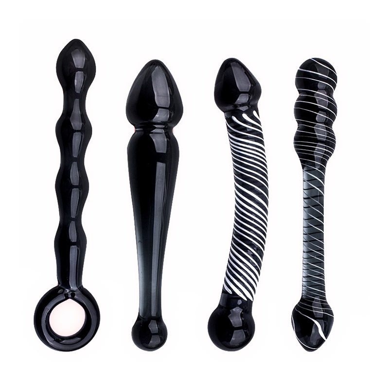 Crystal Glass Toy Anal – Black