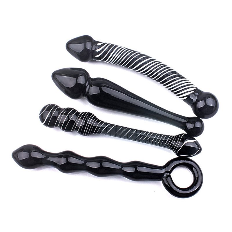 Crystal Glass Toy Anal – Black