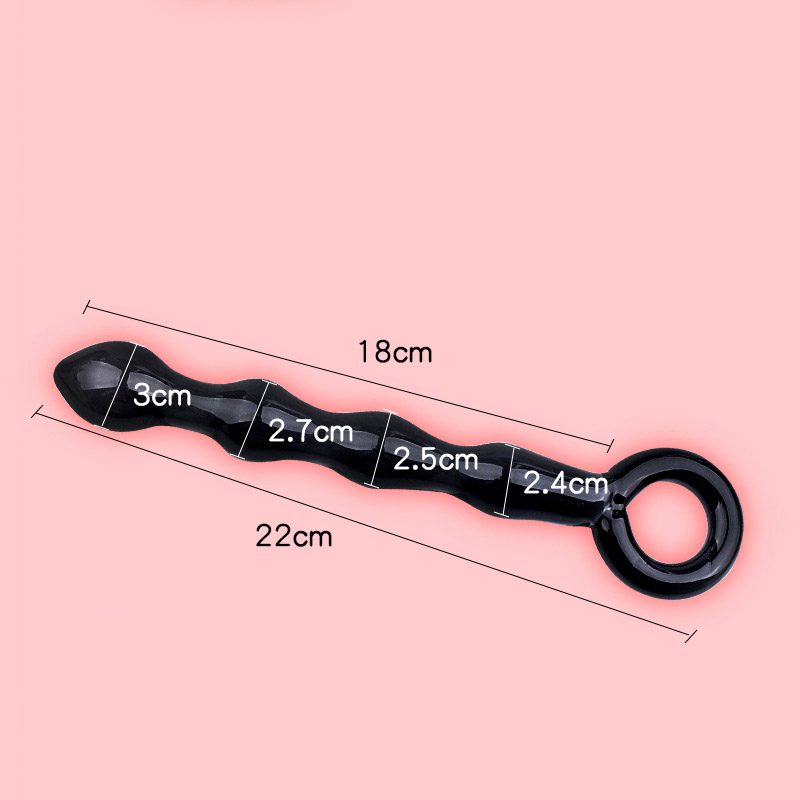 Crystal Glass Toy Anal – Black