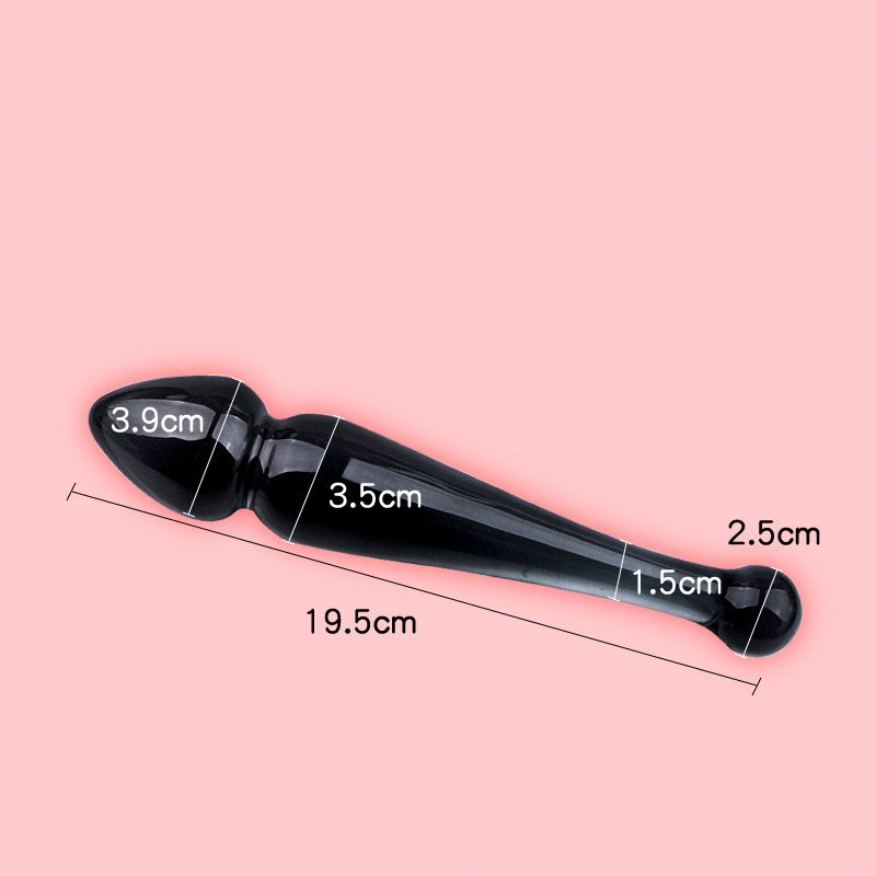 Crystal Glass Toy Anal – Black