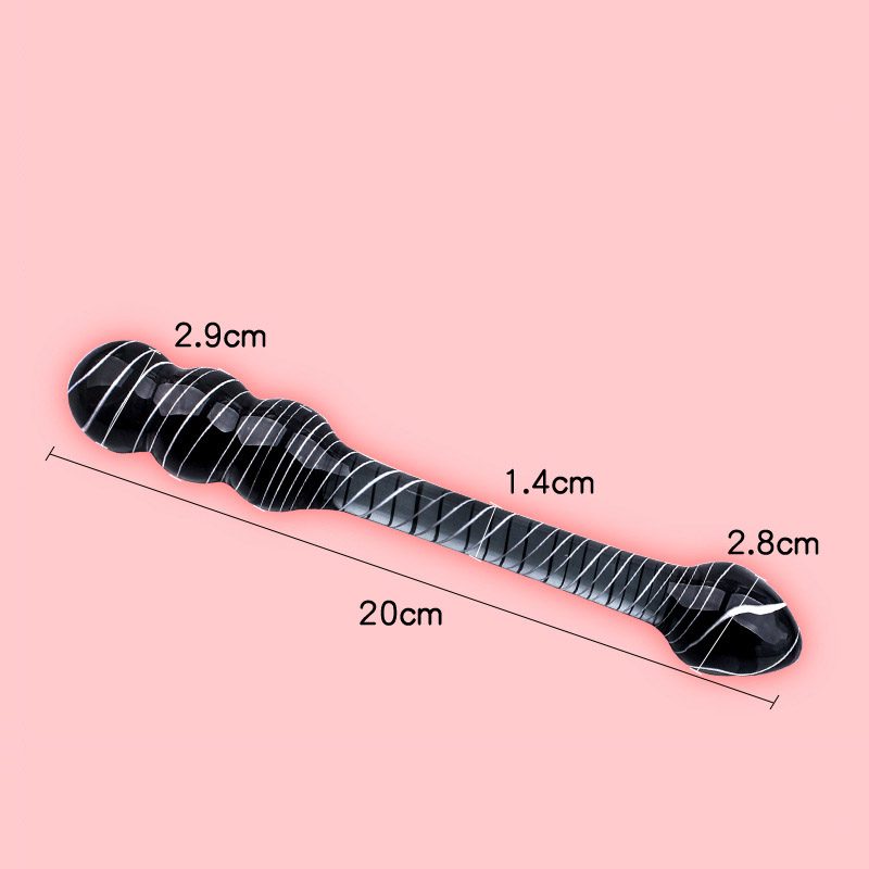 Crystal Glass Toy Anal – Black