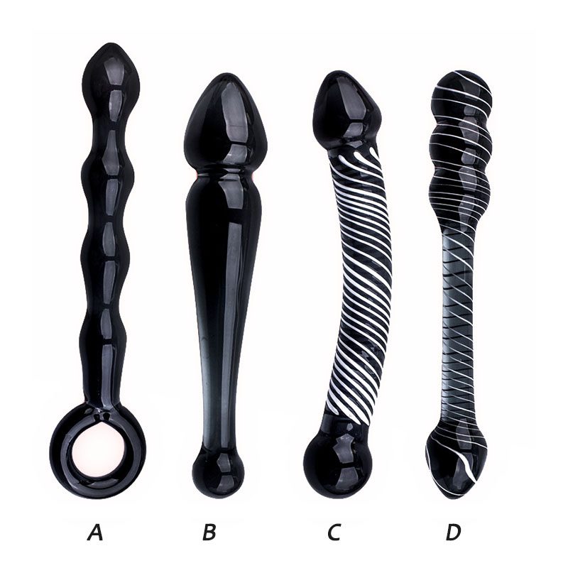Crystal Glass Toy Anal – Black