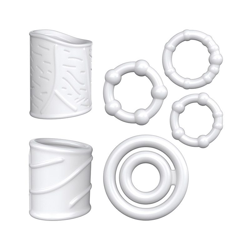 Locking Delay Cock Ring in Silicone & ABS