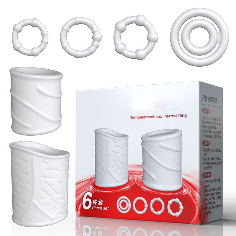 Locking Delay Cock Ring in Silicone & ABS