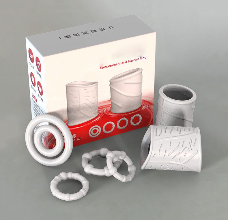 Locking Delay Cock Ring in Silicone & ABS