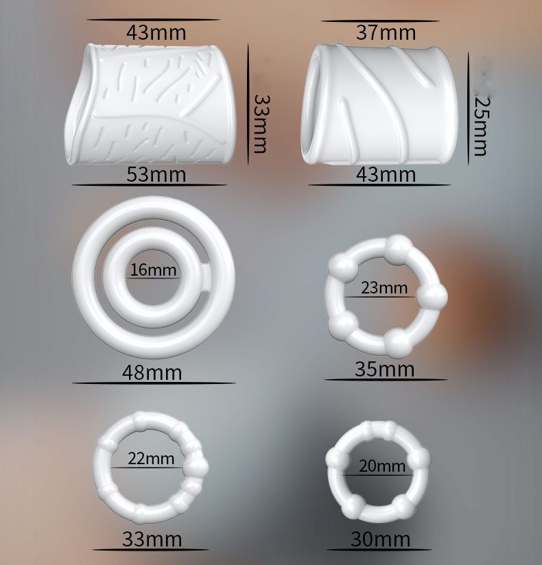 Locking Delay Cock Ring in Silicone & ABS