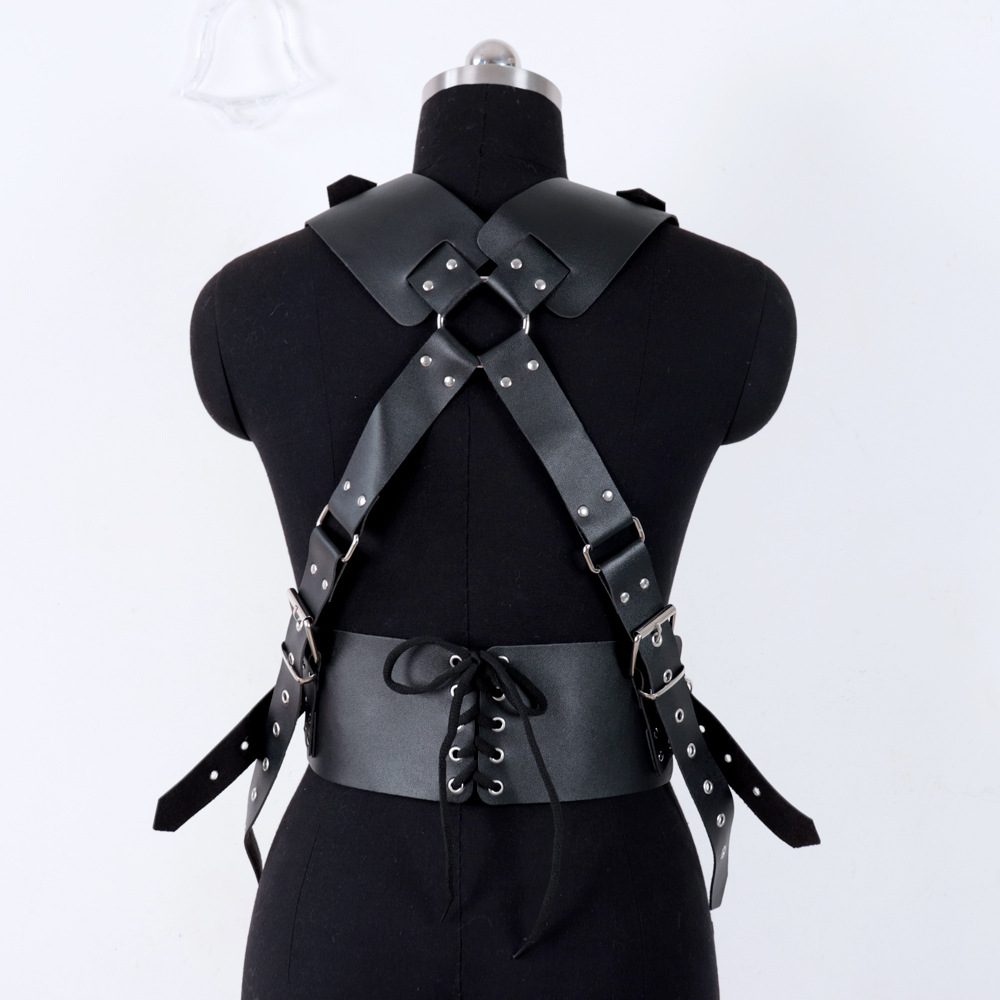 Leather Bondage Strap-on Kit in PU