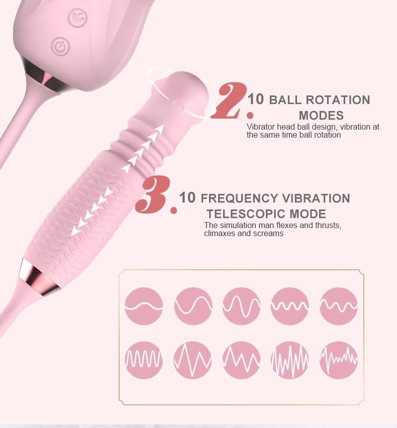 Rose Tongue Classic Vibrator Licking