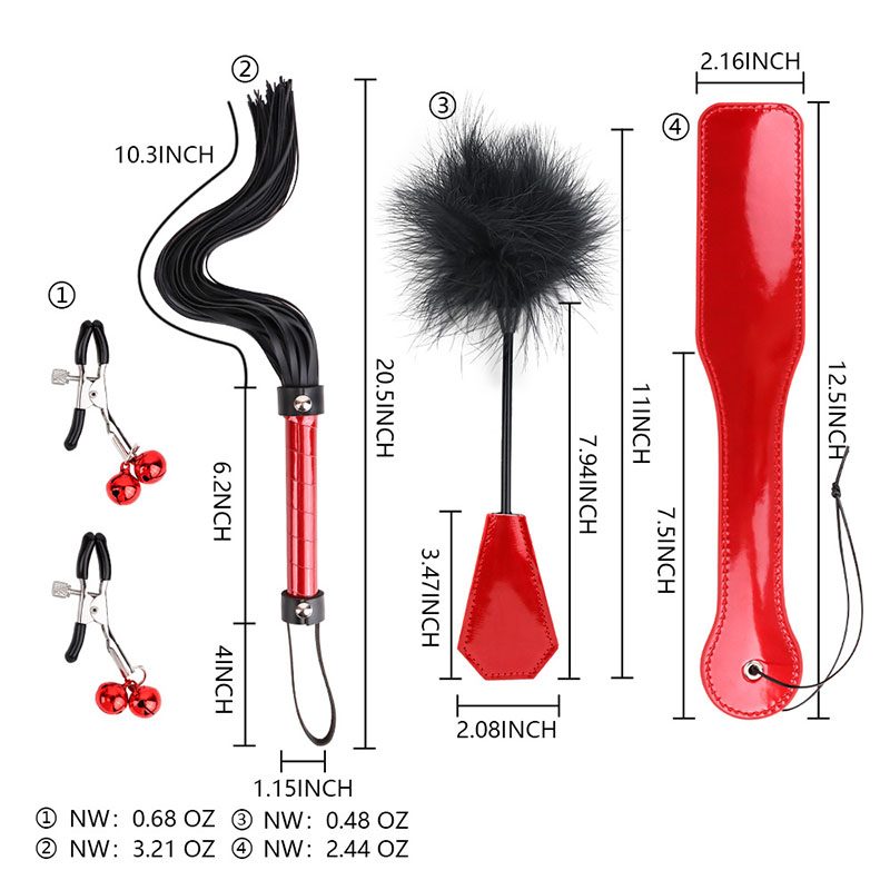 Nipple Strap-on Kit Red