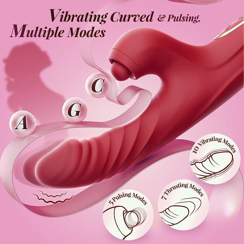 Vibrador conejo telescópico