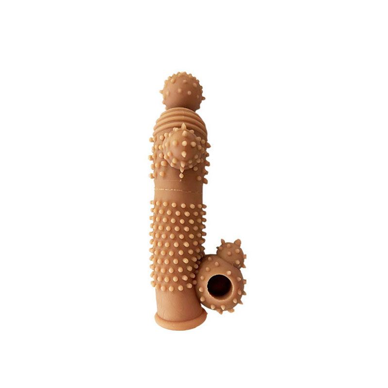 Wolf Penis Sleeve in Silicone & ABS, Skin Color or Crystal