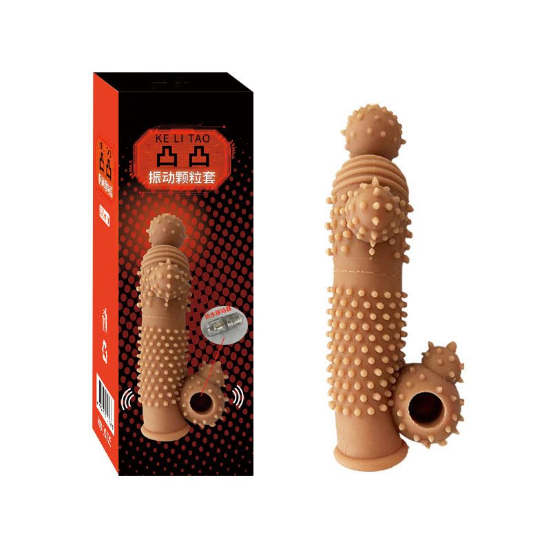 Manchon pour verge en forme de loup en Silicone & ABS, Couleur peau ou cristal