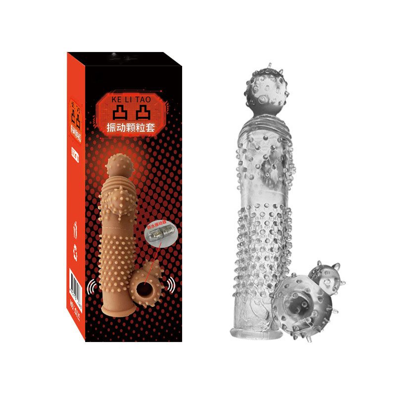 Manchon pour verge en cristal en forme de loup (20 cm)