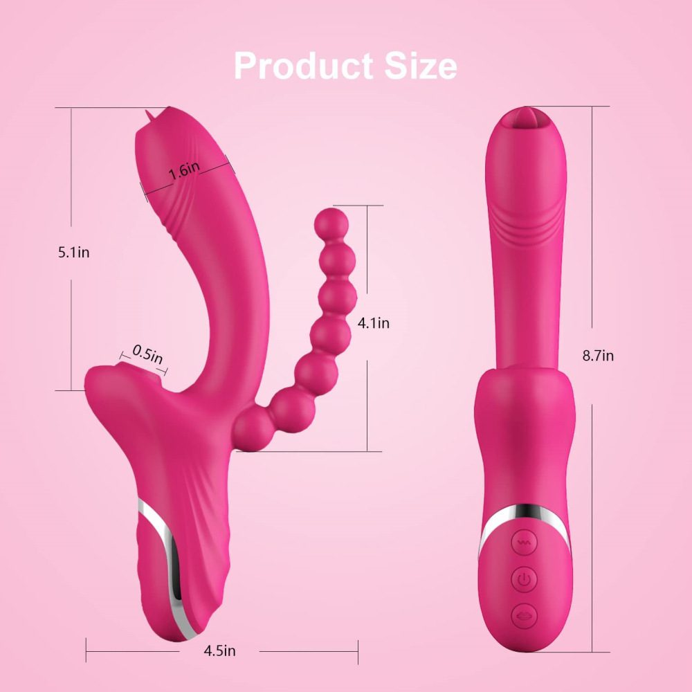 Rose Vibrator (4.5 × 8.7in)