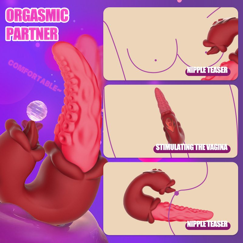 Tongue Licking G-spot Vibrator – Red