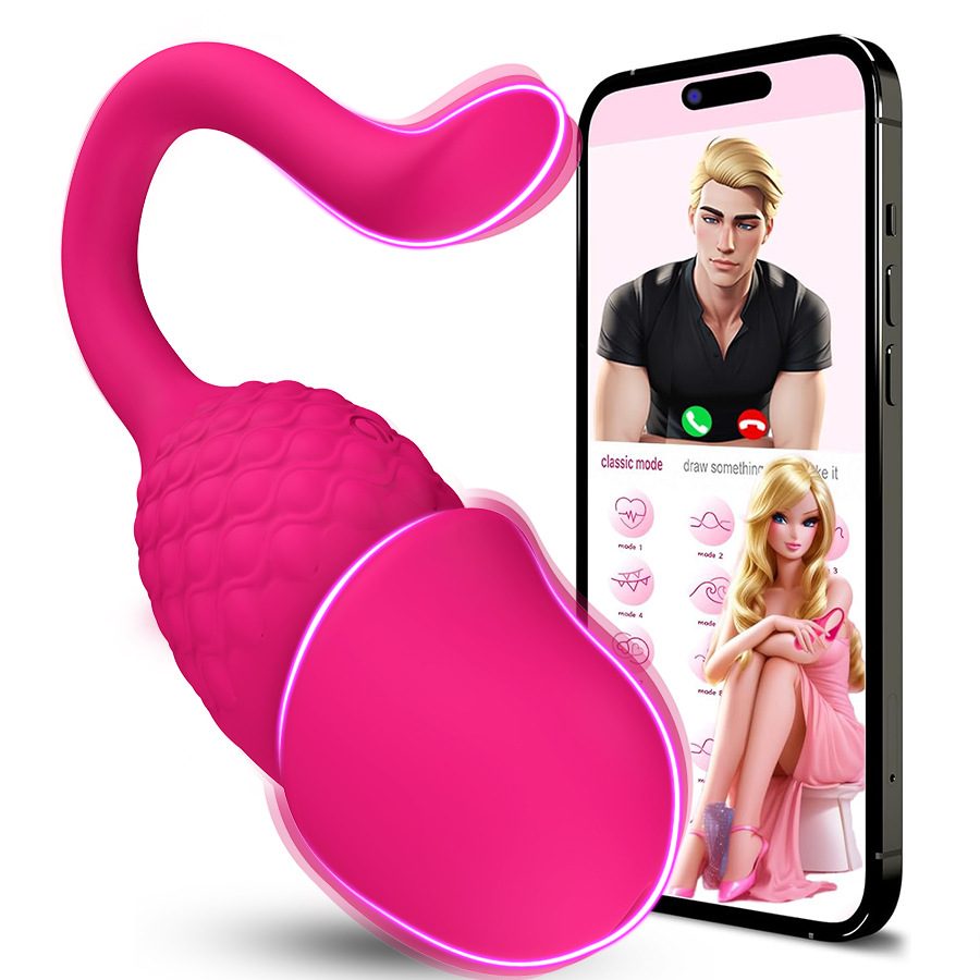 Vibratore a Uovo con Controllo Remoto (10.5 × 5 × 4 cm)