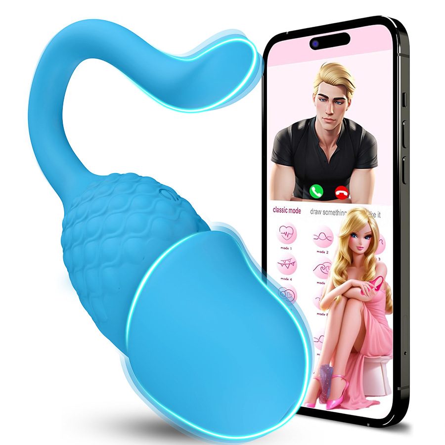 Vibratore a Uovo con Controllo Remoto (10.5 × 5 × 4 cm)
