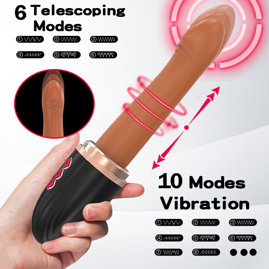 Telescopic Classic Vibrator in Silicone