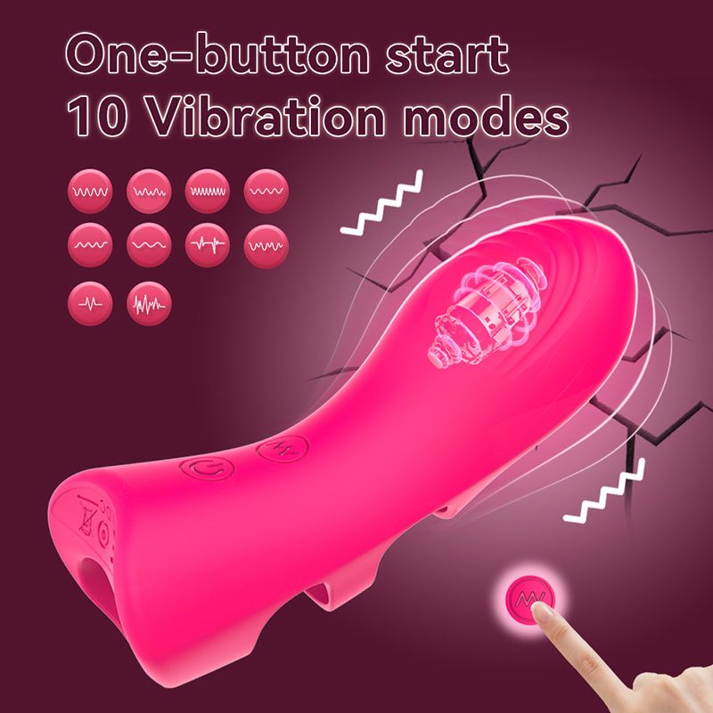 Finger Vibrator – Purple or Rose Red
