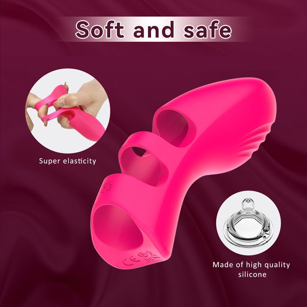 Finger Vibrator – Purple or Rose Red