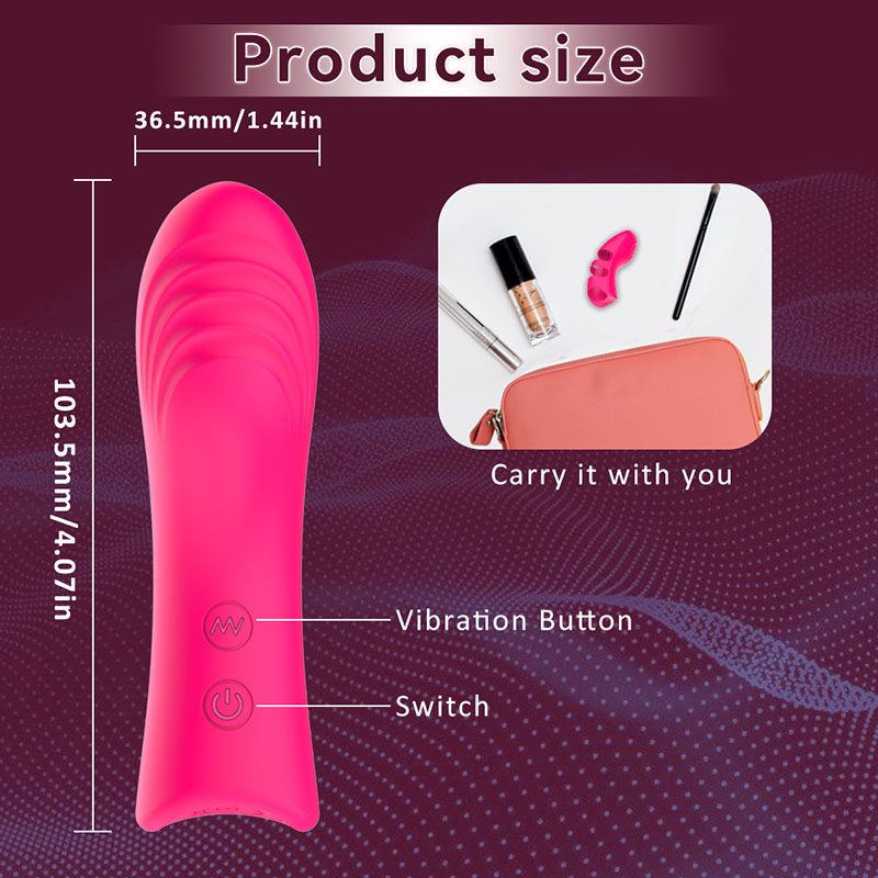 Finger Vibrator – Purple or Rose Red