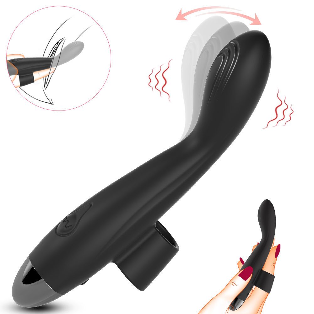 Finger Vibrator – Black or Red