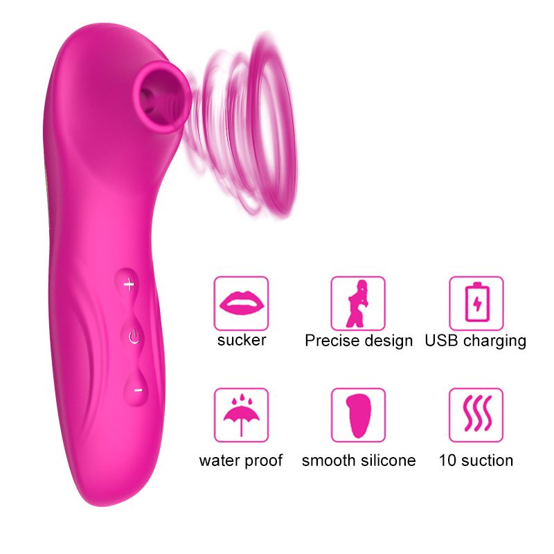 Suction Vibrator in Silicone & ABS