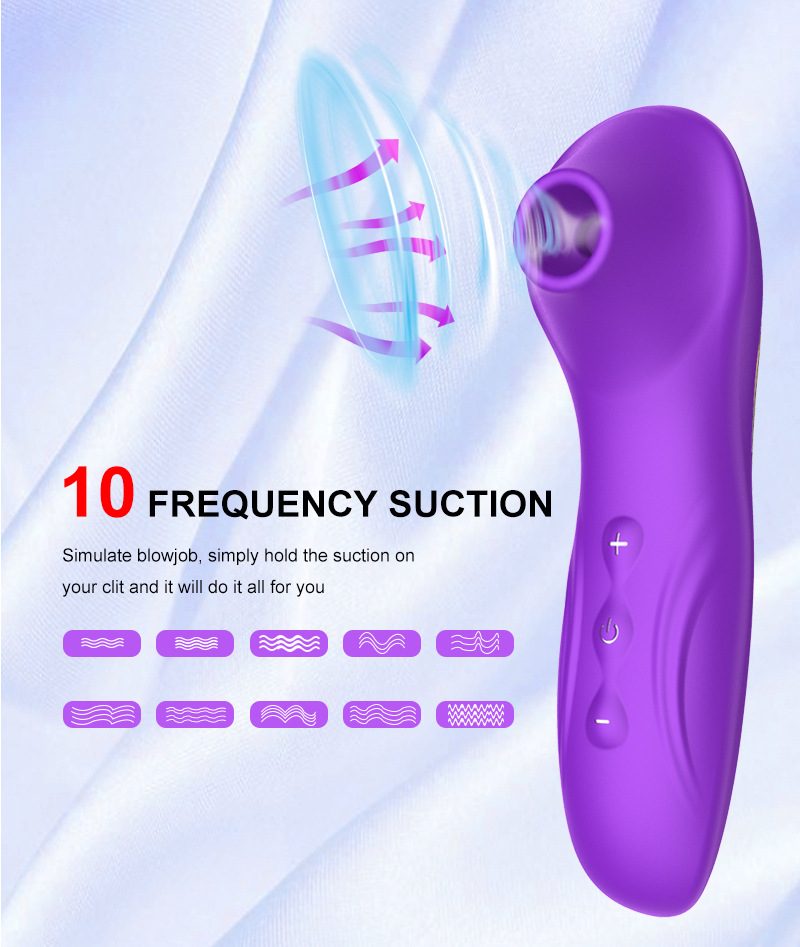 Suction Vibrator in Silicone & ABS