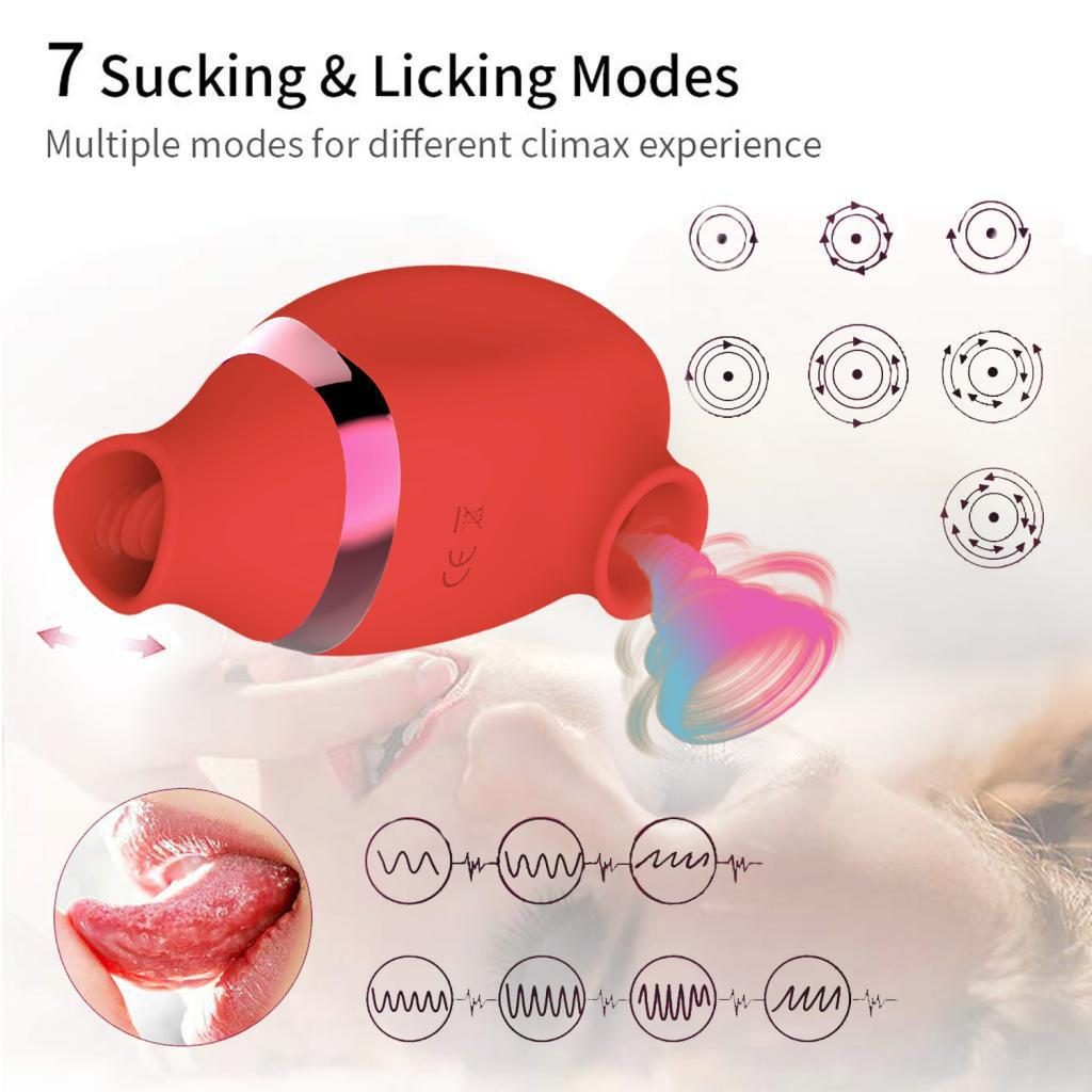 Twin Licking Suction Vibrator