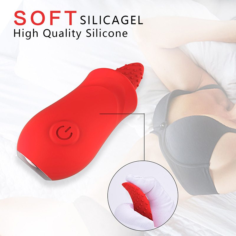 Licking Tongue Vibrator in Silicone & ABS