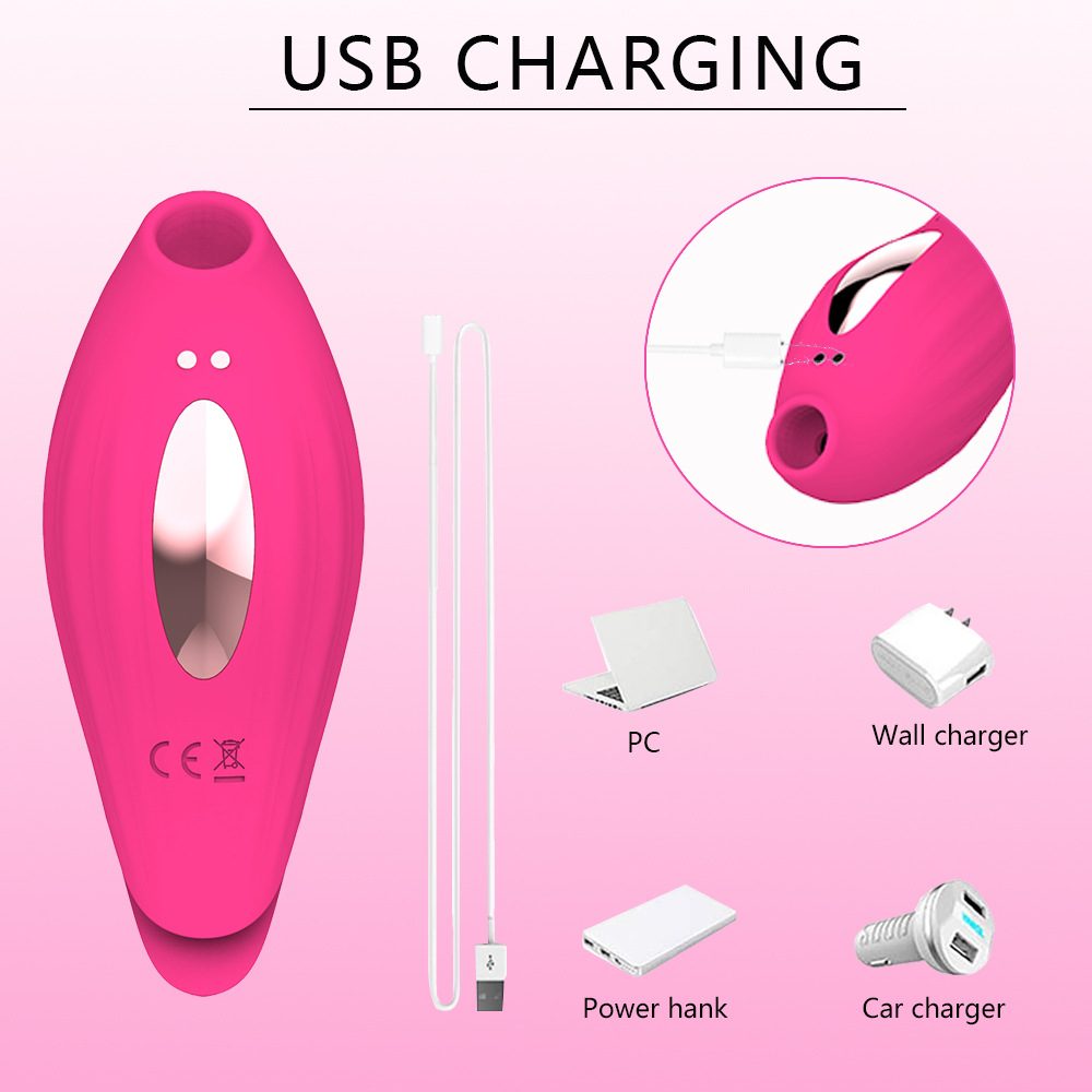 Clitoral Suction Vibrator in Silicone & ABS