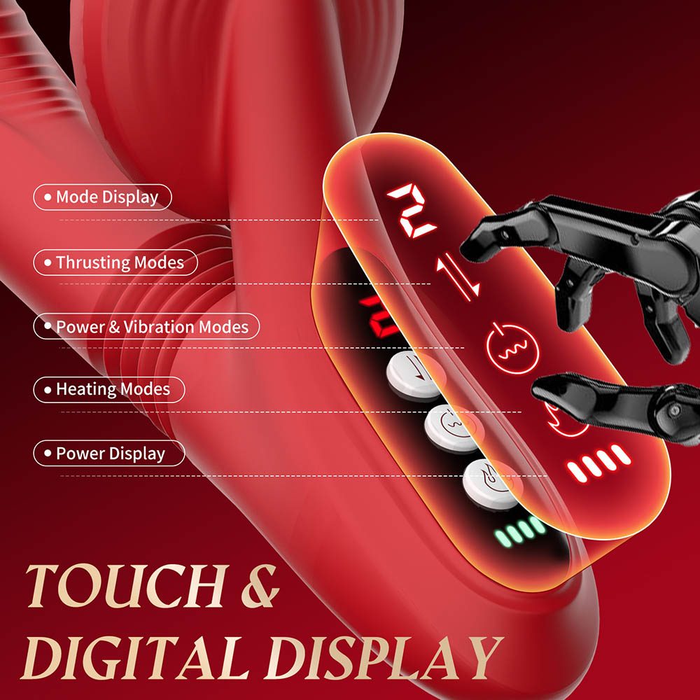 Telescopic G-spot Vibrator – Red or Black