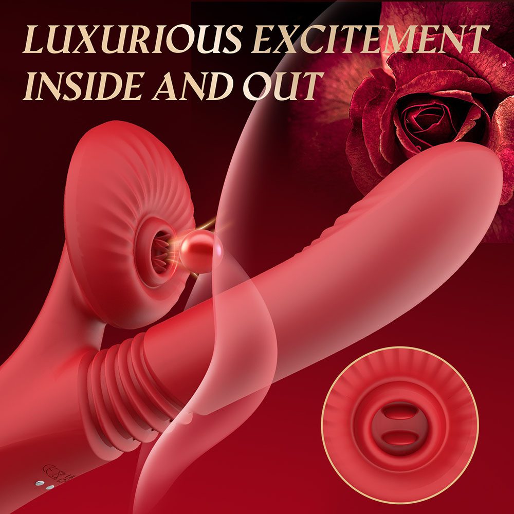Telescopic G-spot Vibrator – Red or Black