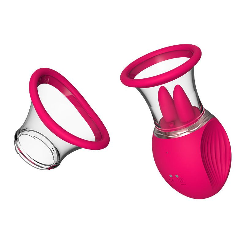 Vibrador de língua (22 × 10 × 7.5 cm)