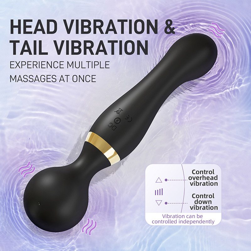 Twin Double Vibrator (22 × 5 × 3.8 cm)