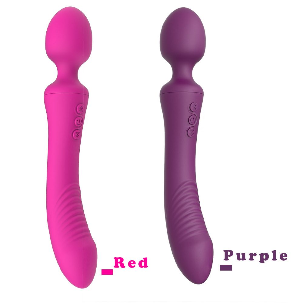 Twin Double Vibrator – Rose Red or Purple