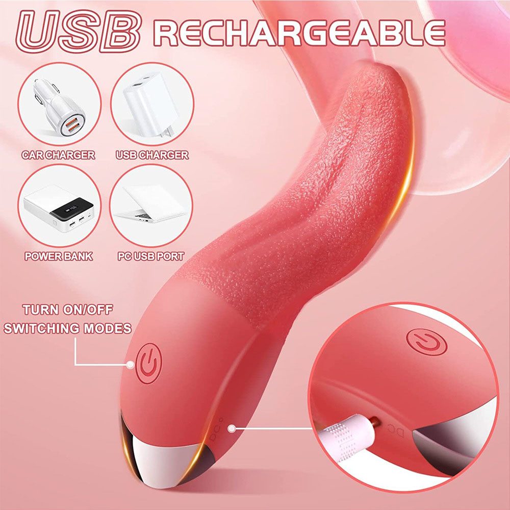 Tongue Vibrator – Pink