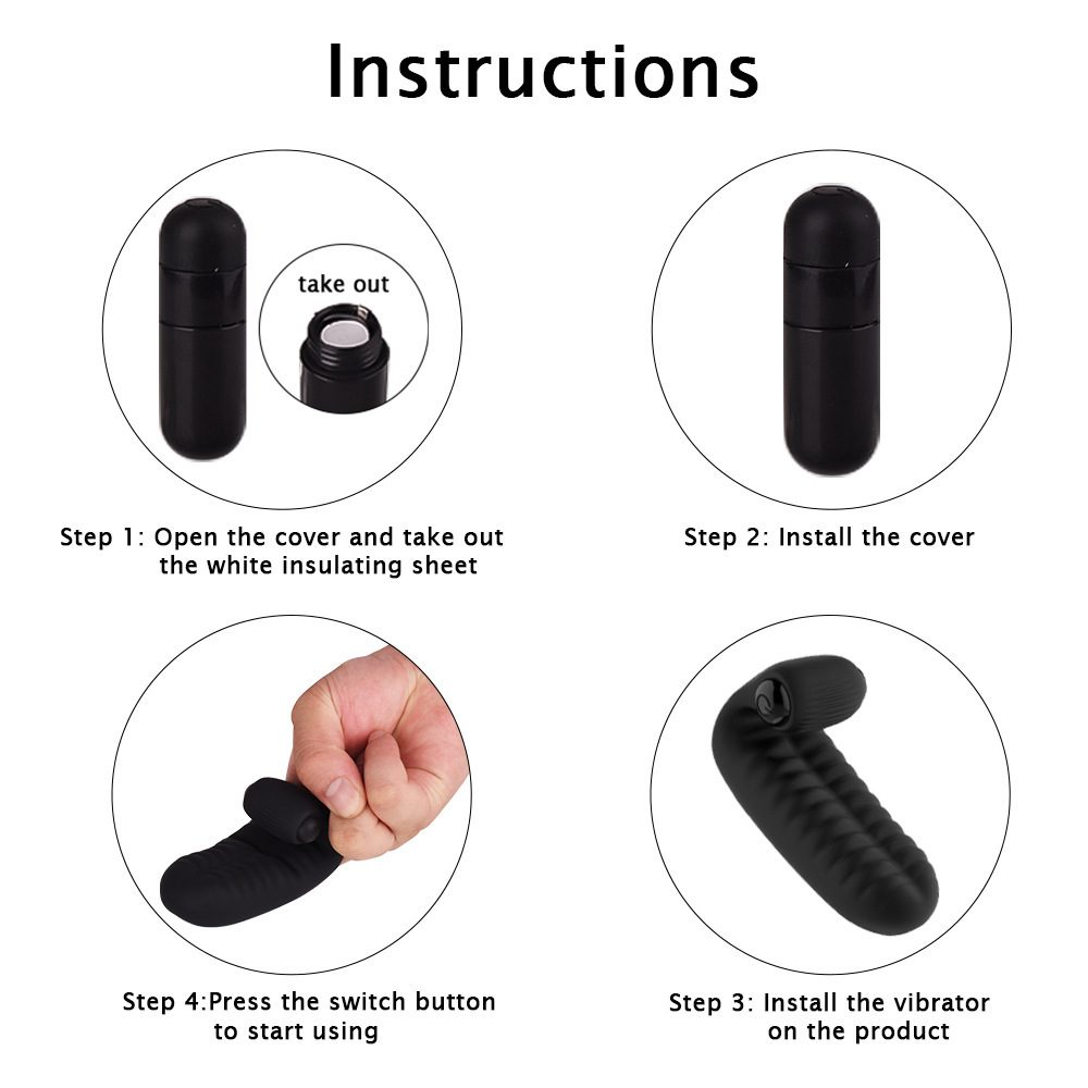 Vibrating Silicone Finger Vibrator