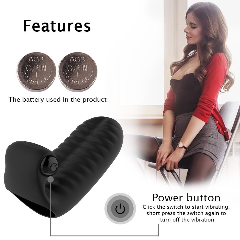 Vibrating Silicone Finger Vibrator