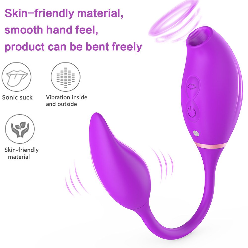 Twin Double Vibrator – Red or purple