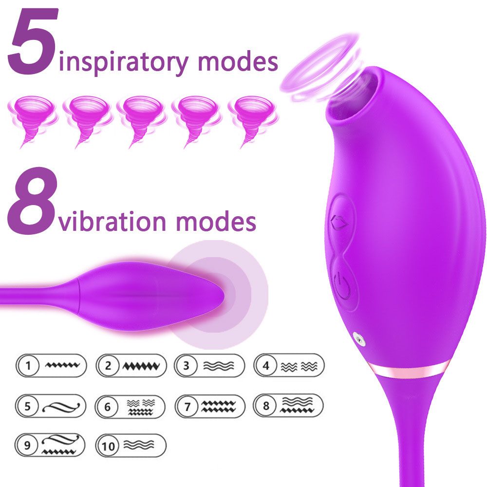 Twin Double Vibrator – Red or purple
