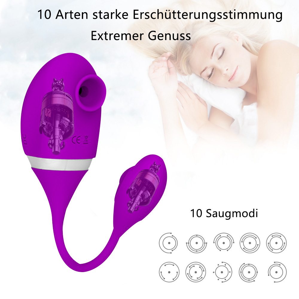 Vibrador doble de silicona & ABS