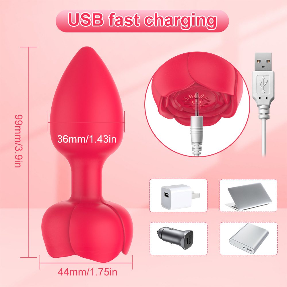 Anal Vibrator in Silicone & ABS
