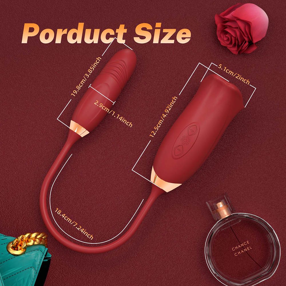 Twin Double Vibrator – Red