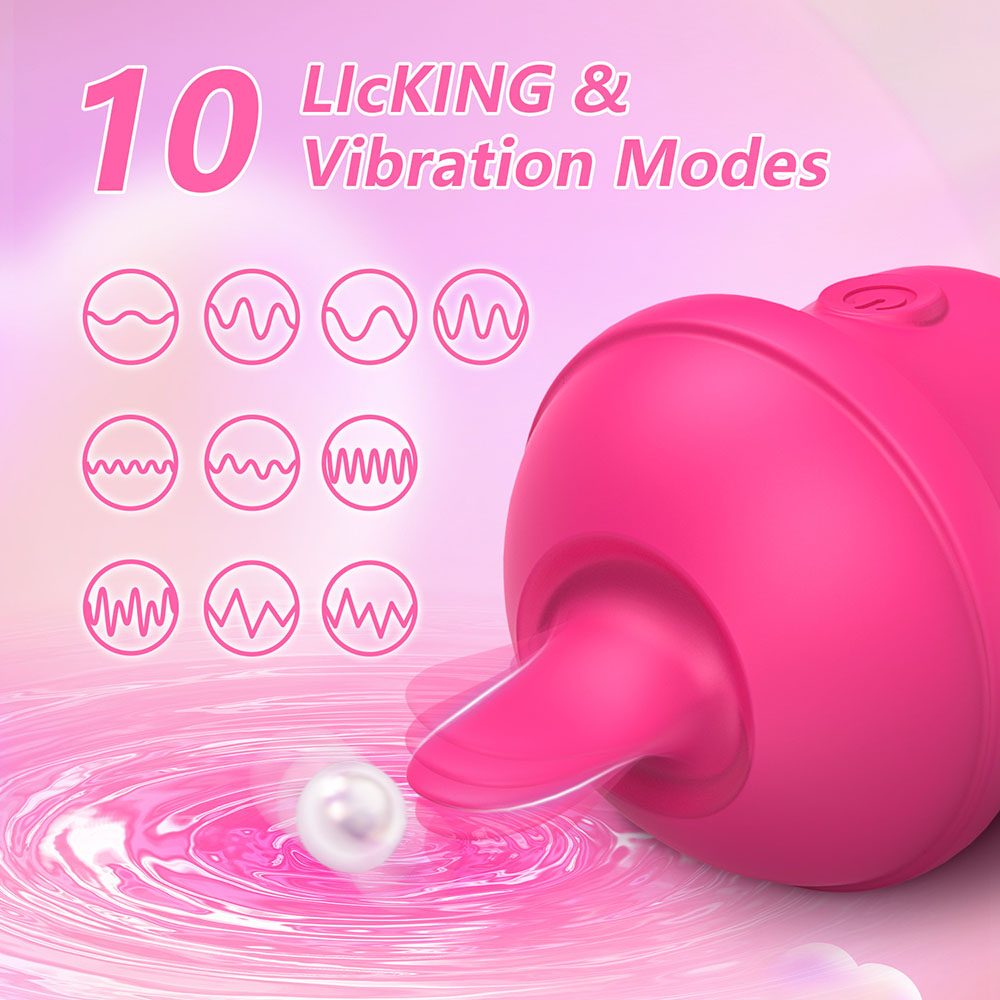 Tongue Licking Mini Vibrator Clitoral